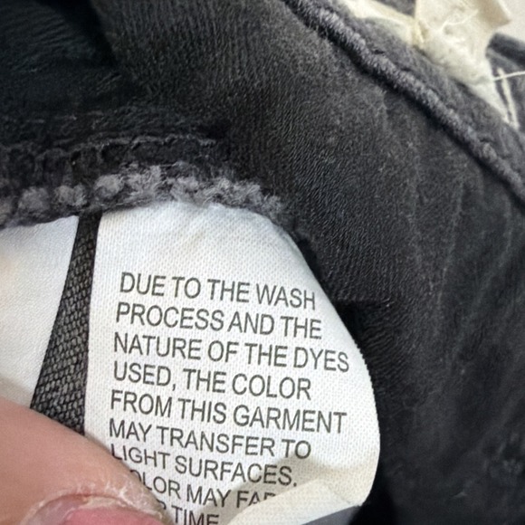 Madewell Cali Demi Boot Crop Jeans 29 Black High Rise Raw Hem - Picture 6 of 7